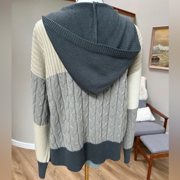 Cato Oversized Boho Patchwork raw seam Cardigan Hoodie - Picture 3 of 8